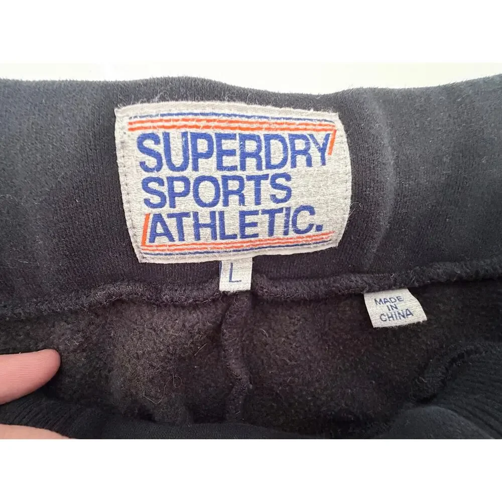 Superdry Athletic Joggers Mens Large Black